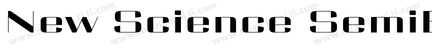 New Science SemiBold Extended字体转换